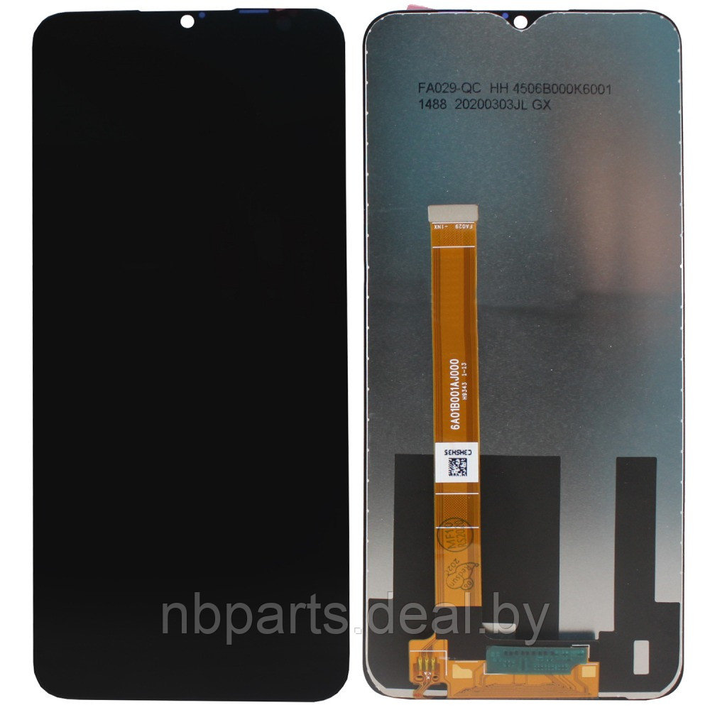 LCD дисплей для Realme 5, OPPO A5 (2020), OPPO A9 (2020) с тачскрином (черный) LCD RMX1927 - фото 1 - id-p194502063