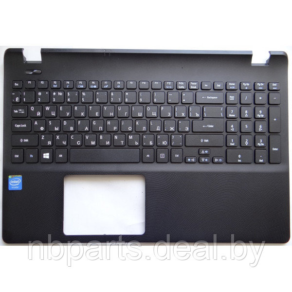 Верхняя часть корпуса (Palmrest) Acer Extensa 2519, чёрный (Сервисный оригинал), 6B.MRWN1.022 - фото 1 - id-p207943026