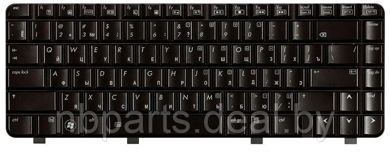Клавиатура для ноутбука HP Pavilion DV3-2000, чёрная, с подсветкой, RU - фото 1 - id-p111776573