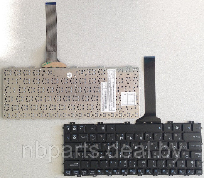 Клавиатура для ноутбука ASUS EeePC 1015 1025 1011, чёрная, RU - фото 1 - id-p111772595