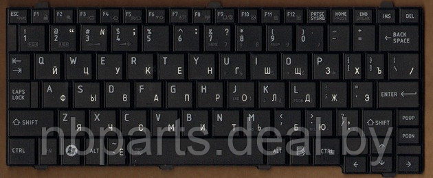 Клавиатура для ноутбука Toshiba Satellite NB200, чёрная, RU