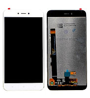 LCD дисплей для Xiaomi Redmi Note 5A с тачскрином (белый) Оригинал-переклей LCD