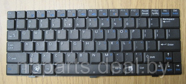 Клавиатура для ноутбука MSI U100, U130, чёрная, RU - фото 1 - id-p111776645