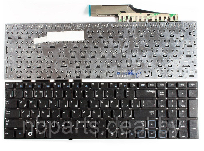 Клавиатура для ноутбука Samsung NP300E5A, NP300V5A V.1, чёрная, RU - фото 1 - id-p111776650