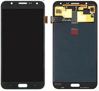Дисплей Samsung Galaxy J7 2015 J700 Черный (Оригинал, переклей) в раме LCD J700