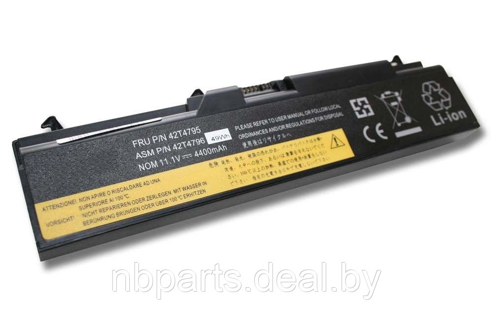 Аккумулятор (батарея) для ноутбука Lenovo ThinkPad T430 T530 10.8V 5200mAh 45N1001 - фото 1 - id-p180264388