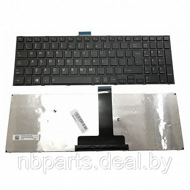 Клавиатура для ноутбука Toshiba Satellite A50-C, чёрная, с подсветкой, RU - фото 1 - id-p178332063