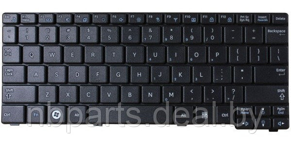 Клавиатура для ноутбука Samsung N148, N150, N102, чёрная, RU - фото 1 - id-p111776656