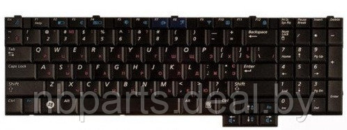 Клавиатура для ноутбука Samsung R523, R528, чёрная, RU - фото 1 - id-p111776669