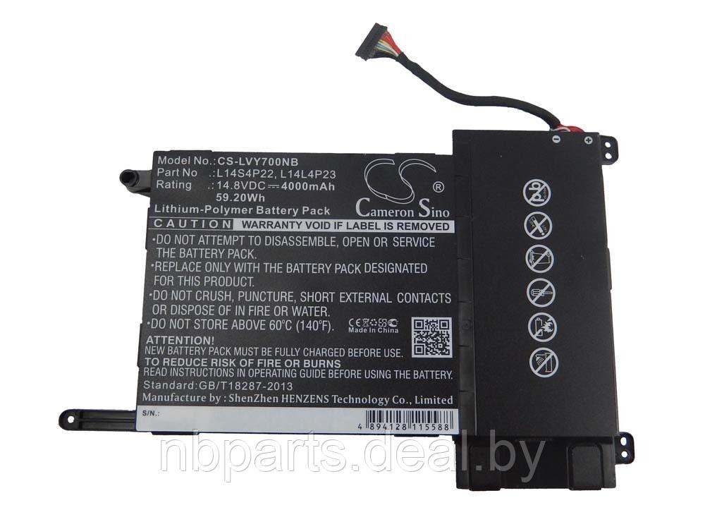 Аккумулятор (батарея) для ноутбука Lenovo Ideapad Y700 Y700-17 14.8V 4050mAh L14S4P22 - фото 1 - id-p111775432