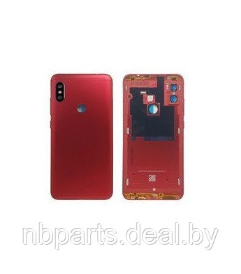 Задняя крышка Xiaomi Redmi Note 6Pro с кнопкой Home Красный - фото 1 - id-p145458683