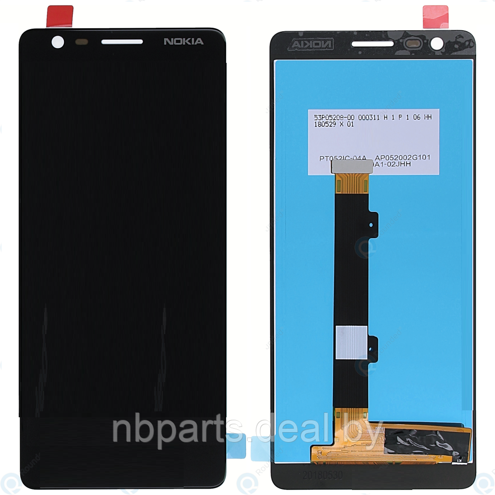 LCD дисплей для Nokia 3.1 (TA-1063) в сборе с тачскрином (Черный) Оригинал TN - фото 1 - id-p167753339