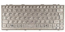 Клавиатура для ноутбука Toshiba Mini NB200, серебро, RU с рамкой