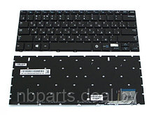 Клавиатура для ноутбука Samsung NP730U3E, 740U3E, чёрная, с подсветкой, RU
