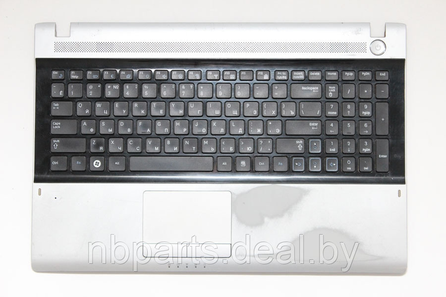 Верхняя часть корпуса (Palmrest) Samsung RV511, RV513 c клавиатурой БУ - фото 1 - id-p145719080