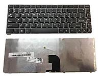 Клавиатура для ноутбука Lenovo Z360, чёрная, с рамкой, RU