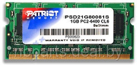 Оперативная память SO-DDR2 RAM 1GB Patriot БУ psd21g80081s - фото 1 - id-p131024393