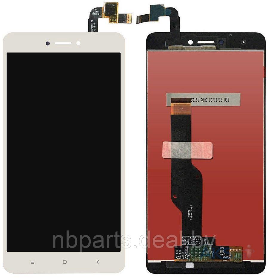 LCD дисплей для Xiaomi Redmi Note 4x с тачскрином, без рамки (белый) Оригинал-переклей LCD - фото 1 - id-p131024421