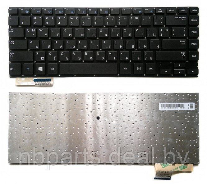 Клавиатура для ноутбука Samsung NP535U4C, 535U4C, чёрная, RU - фото 1 - id-p209288698
