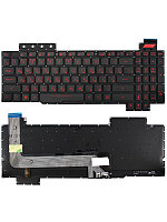 Клавиатура для ноутбука ASUS ROG Strix GL503 FX63 FX503, чёрная, с подсветкой, красные буквы, Уценка