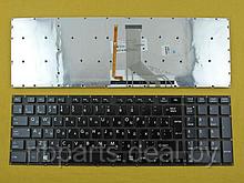 Клавиатура для ноутбука Toshiba Satellite P70, P50, чёрная, с подсветкой, маленький Enter, RU