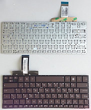 Клавиатура для ноутбука ASUS ZenBook UX31 коричневая, маленький Enter, RU