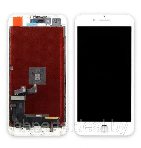 Дисплей для iPhone 8 Plus с рамкой крепления (Hancai) белый LCD - фото 1 - id-p194502183