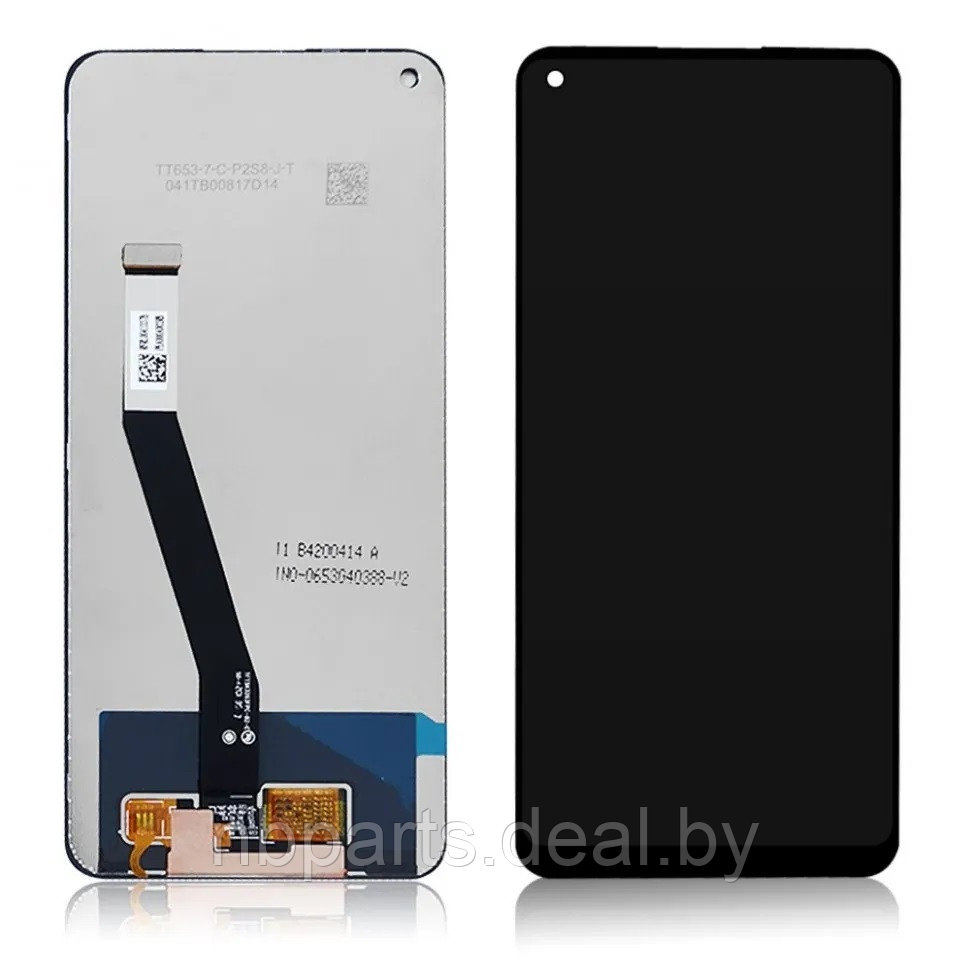 LCD дисплей для Xiaomi Redmi Note 9, X10 в сборе с тачскрином (черный) LCD - фото 1 - id-p145817442
