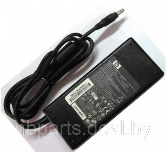 Блок питания (зарядное устройство) для ноутбука HP 90W, 19V 4.74A, 4.8x1.7, PA-1900-15c2, копия без сетевого - фото 1 - id-p194501015
