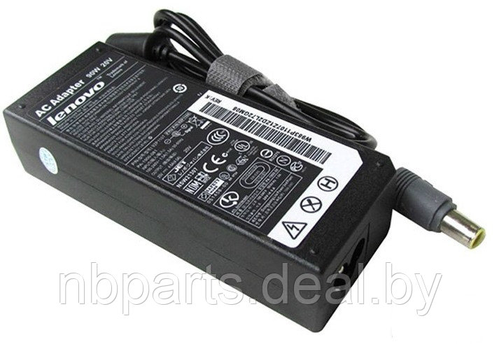 Блок питания (зарядное устройство) для ноутбука Lenovo 90W, 20V 4.5A, 7.9x5.5, 40Y7630, копия без сетевого - фото 1 - id-p194501018