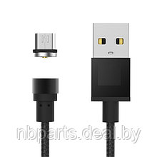 Кабель USB - Micro USB+Iphone 2in1 Magnetic, Black