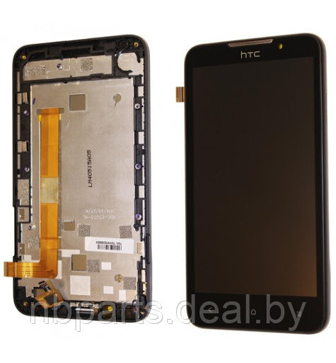 Дисплей для HTC Desire 516 Dual Sim в сборе с тачскрином (черный, в раме) LCD - фото 1 - id-p146720024