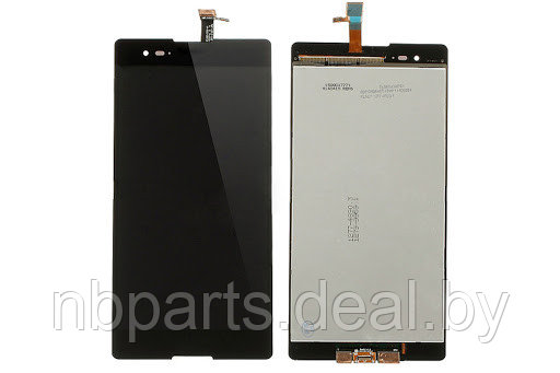 LCD дисплей для Sony Xperia T2 Ultra dual D5322/XM50h с тачскрином (черный, в раме) LCD - фото 1 - id-p146720033