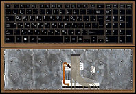 Клавиатура для ноутбука Toshiba Satellite P70, P50, чёрная, большой Enter, RU