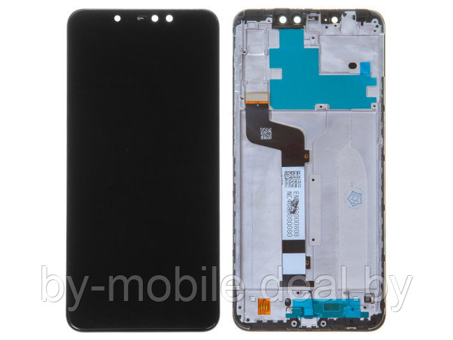 Экран (модуль) в раме Xiaomi Redmi Note 6 Pro (черный) - фото 1 - id-p215040766