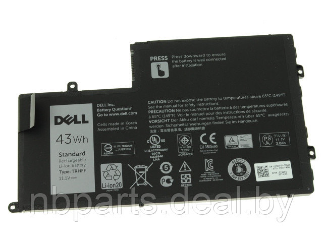 Аккумулятор (батарея) для ноутбука Dell Inspiron 14 5447 15 5547 Latitude 14 3450 11.1V 3800mAh OEM TRHFF - фото 1 - id-p111769303