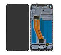 Дисплей Samsung A11 (A115F) Черный (Оригинал) в раме LCD A115