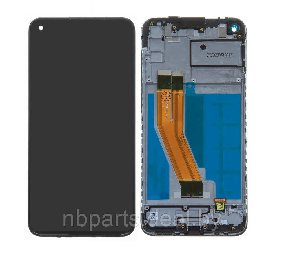 Дисплей Samsung A11 (A115F) Черный (Оригинал) в раме LCD A115 - фото 1 - id-p194502285
