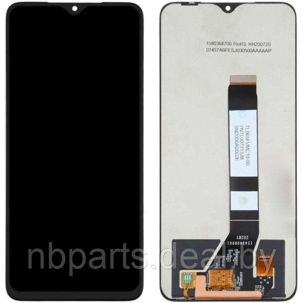 LCD дисплей для Xiaomi Redmi 9T, Poco M3 в сборе с тачскрином (черный) Оригинал LCD - фото 1 - id-p211174670