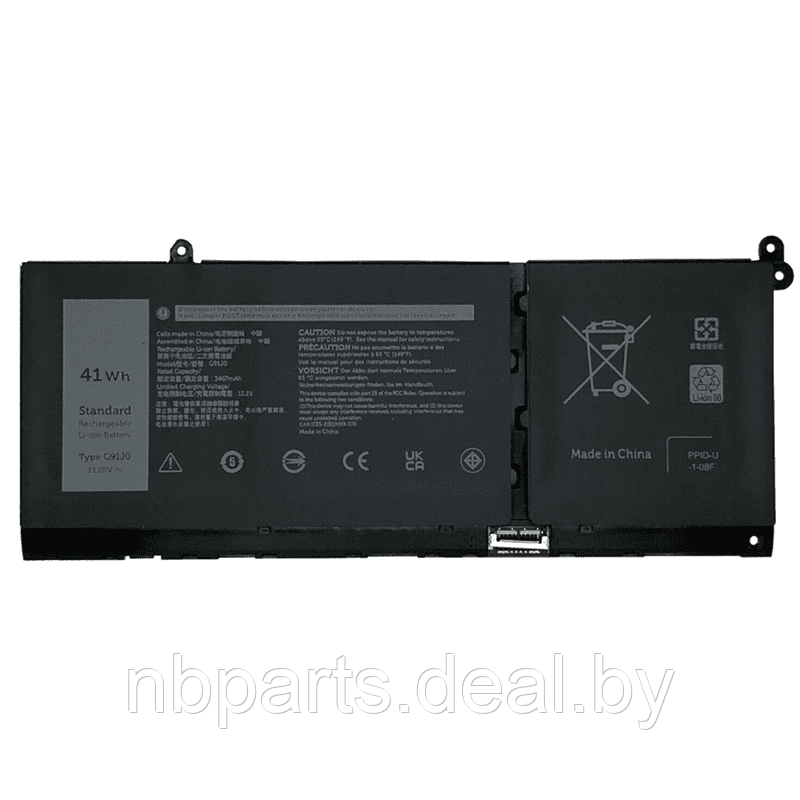 Аккумулятор (батарея) для ноутбука Dell Inspiron 3510 5510 11.25V 3467mAh G91J0 - фото 1 - id-p211317511