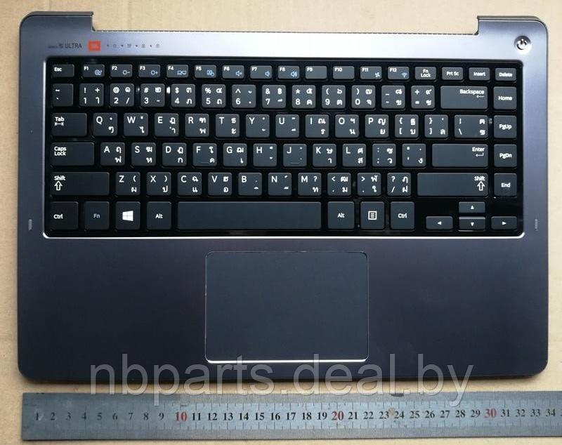 Верхняя часть корпуса (Palmrest) Samsung NP530U4E синий, Touchpad, динамики, RU, BA75-04621C - фото 1 - id-p111774585