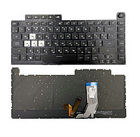 Клавиатура для ноутбука ASUS ROG Strix G G531GD, чёрная, с подсветкой, RU Уценка