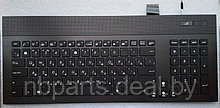 Клавиатура для ноутбука ASUS G74S, чёрная, в рамке, с подсветкой, RU