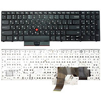 Клавиатура для ноутбука Lenovo ThinkPad Edge E520, E525, чёрная, большой Enter, с рамкой, RU
