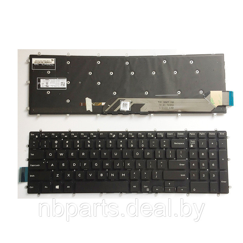 Клавиатура для ноутбука Dell G3 15-5565, G5 5587, чёрная, с подсветкой, RU - фото 1 - id-p111770988