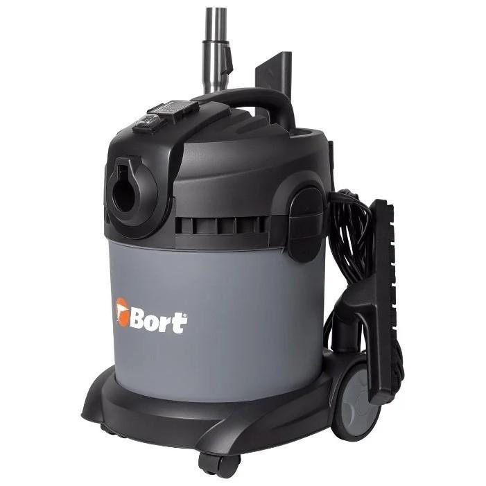 Строительный пылесос Bort BAX-1520-Smart Clean 1400Вт (уборка: сухая/влажная) серый - фото 1 - id-p215045181