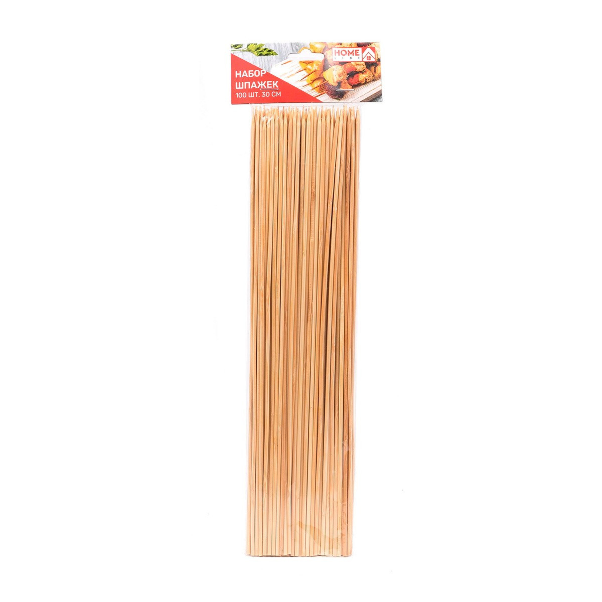 Набор шпажек бамбуковых (Китай, 30 см, 100 шт) - фото 1 - id-p118878919