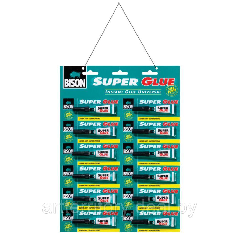 Суперклей BISON SUPER GLUE LIQUID 2g / 12CRD