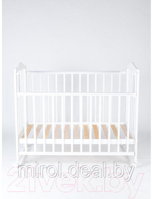 Детская кроватка Tomix Palma колесо-качалка / KRK-1 - фото 2 - id-p215047212
