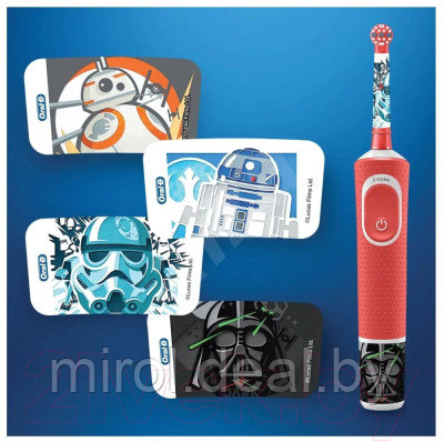 Электрическая зубная щетка Oral-B Vitality D100 Kids Star Wars D100.413.2K - фото 6 - id-p215047445